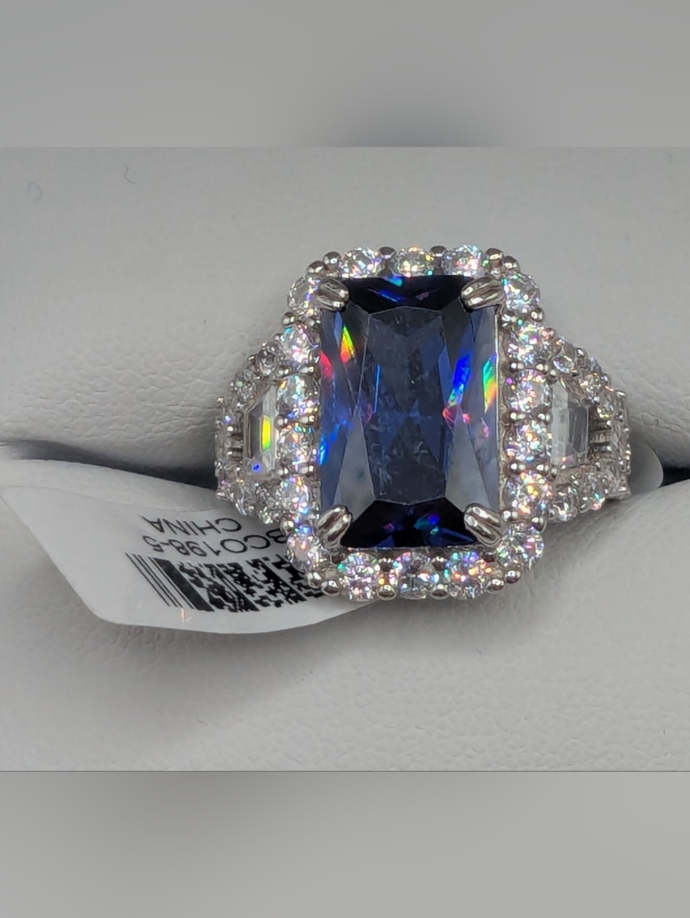 Escotica Tanzanite And CZ Set In Sterling Silver, 925. 15.06 CTW. NWT, Multiple